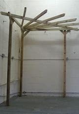Premium Wooden Corner Pergola Kit – Handcrafted Sculpted Rafters for a Stylish Outdoor Retreat