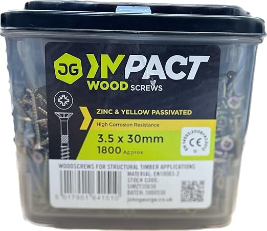 Multi Purpose Wood Screws,Multiple sizes General Purpose woodscrew Trade Packzinc and Yellow Plated