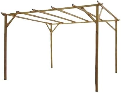 Premium Wooden Pergola Kit – Handcrafted Sculpted Rafters for a Stylish Outdoor Retreat