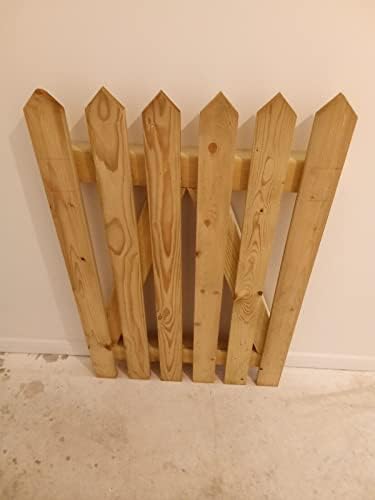 Wooden Garden Spiked Picket Gate Pedestrian Gate Wooden Pressure Treated 4ft 120cm,Wooden Garden gate, Garden Gates Wooden, Garden Gates Wooden Picket