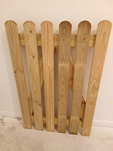 Wooden Garden Picket Gate Pedestrian Gate Wooden Pressure Treated 3ft 90cm,Wooden Garden gate, Garden Gates Wooden, Garden Gates Wooden Picket