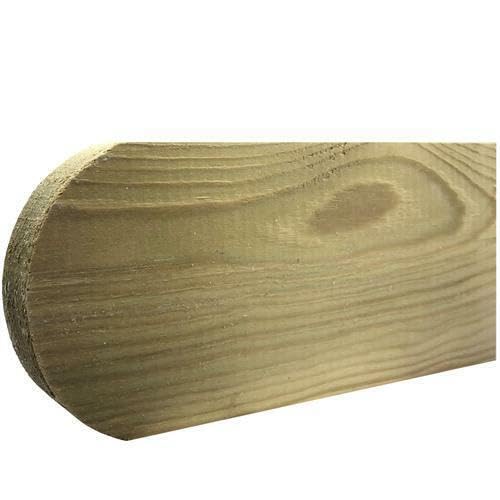 Premium Picket Garden Fencing Pales Timber Treated Wood Fencing Boards (3'' x 6ft) Rounded Top Planed and Smooth Round top Picket pales, Fencing pales UK