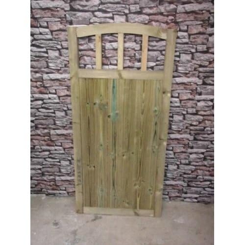 Wooden Doom Top TVG Garden Gate Pedestrian Gate Wooden Pressure Treated 6ft 180cm,wooden garden gate, garden gates wooden, garden gates wooden