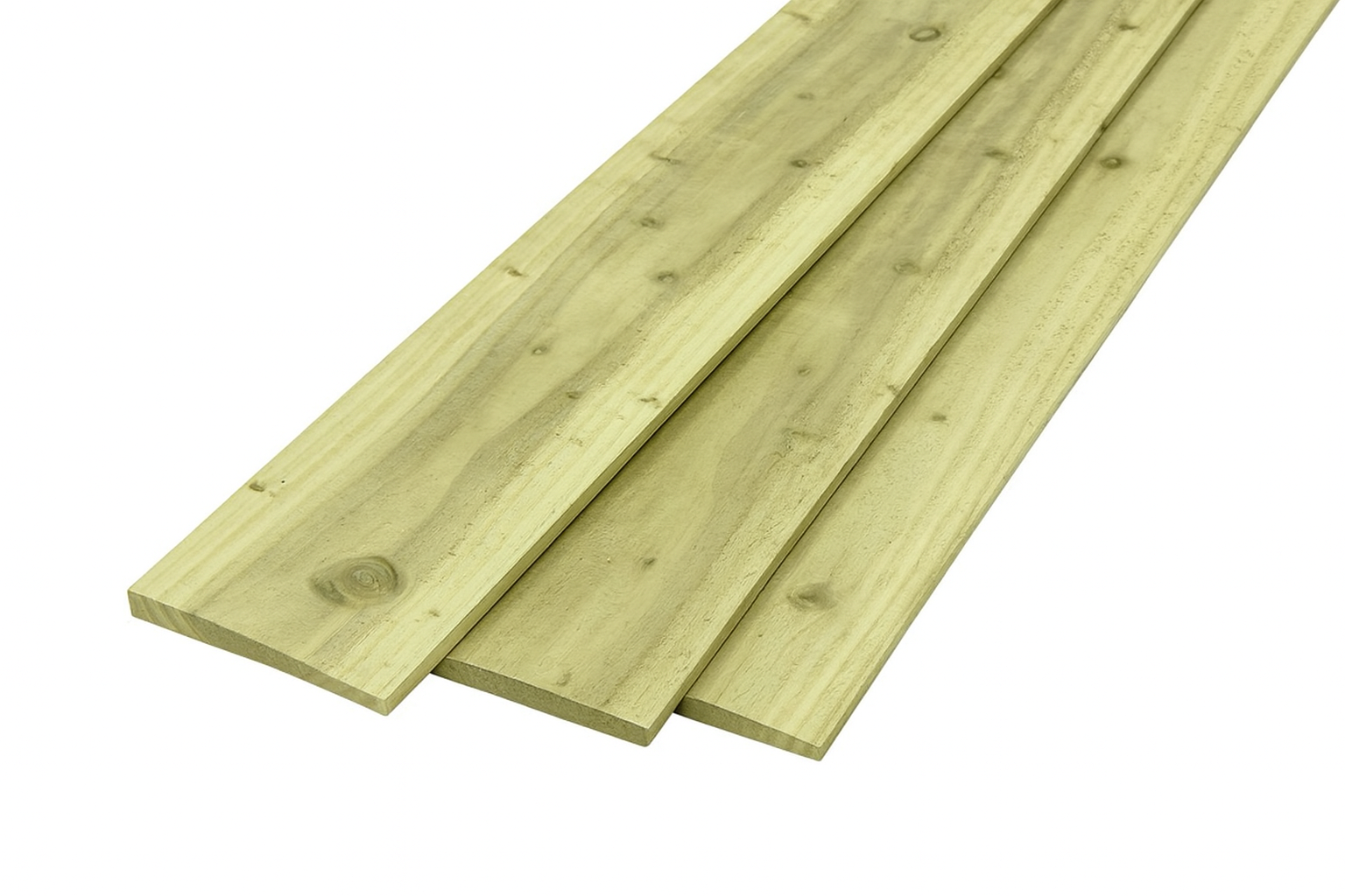 Feather Edge Fence Boards 150mm 6" Treated Close Board Fencing Cladding Wood, Close Board 150mm Wide 1.8m High,