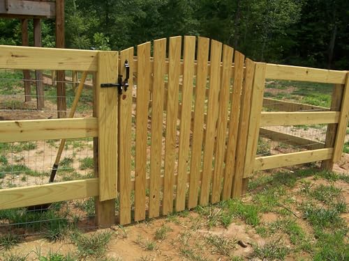 Wooden Garden Arched Picket Gate Pedestrian Gate Wooden Pressure Treated 4ft 120cm,Wooden Garden gate, Garden Gates Wooden, Garden Gates Wooden Picket