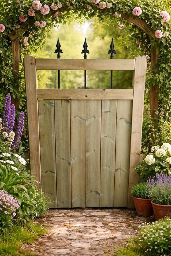 Wooden Garde Gate Pedestrian Gate Wooden Pressure Treated 5ft 150cm