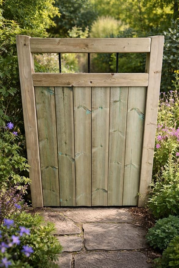 Wooden Garden Gate Pedestrian Gate Wooden Pressure Treated 3ft 90cm
