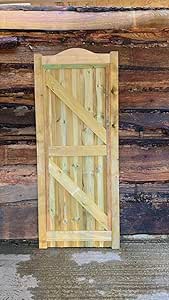 Wooden TVG Dome Garden Gate Pedestrian Gate Wooden Pressure Treated