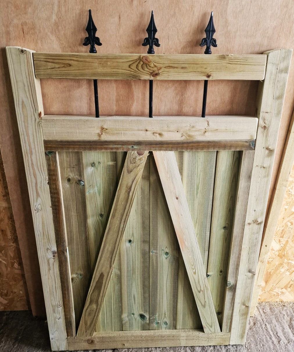 Wooden Garden Gate Pedestrian Gate Wooden Pressure Treated 3ft 90cm