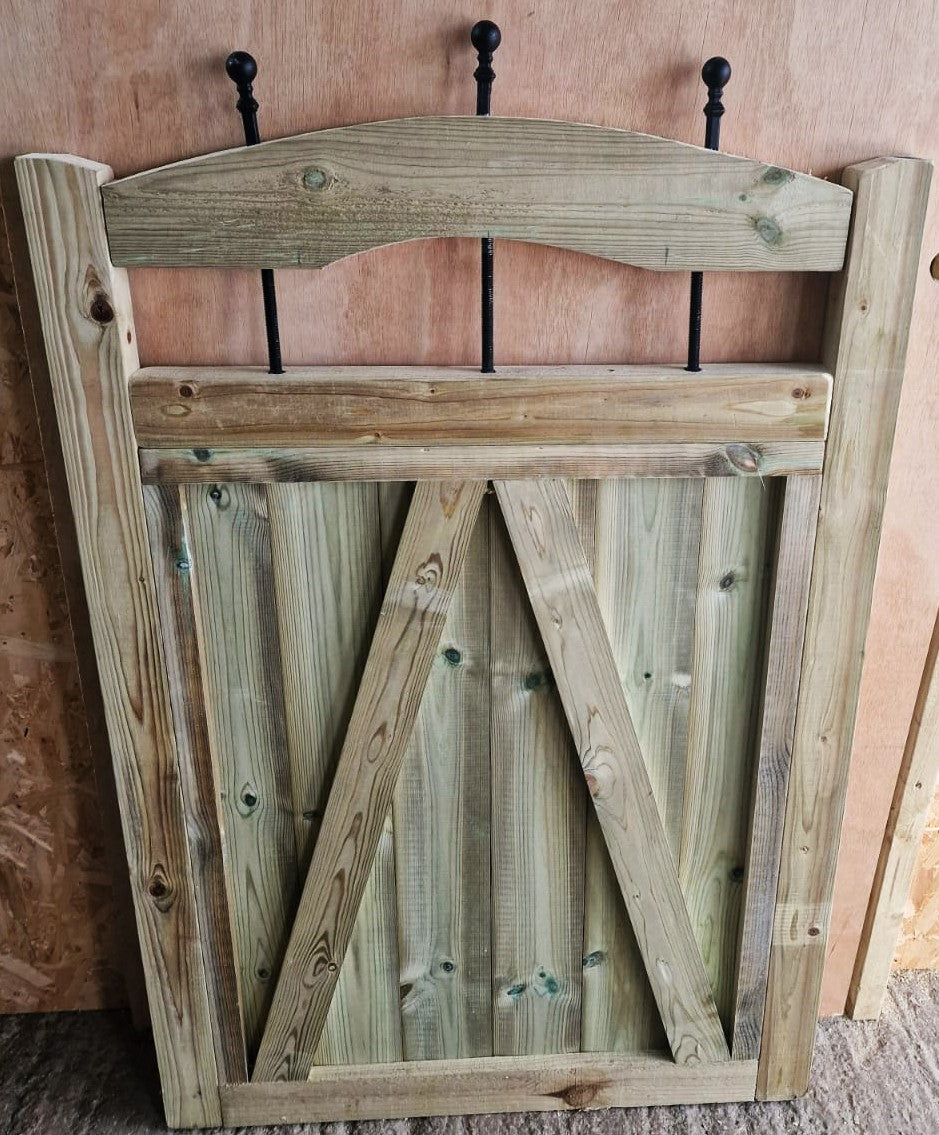 Wooden Garden Doom Gate Pedestrian Gate Wooden Pressure Treated 6ft 180cm