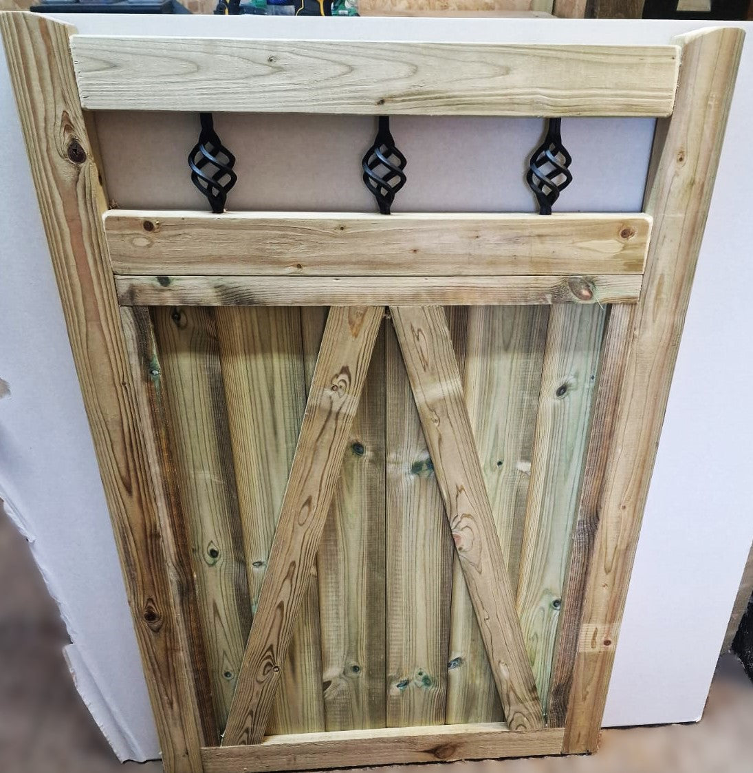 Wooden Garden Gate Pedestrian Gate Wooden Pressure Treated 6ft 180cm