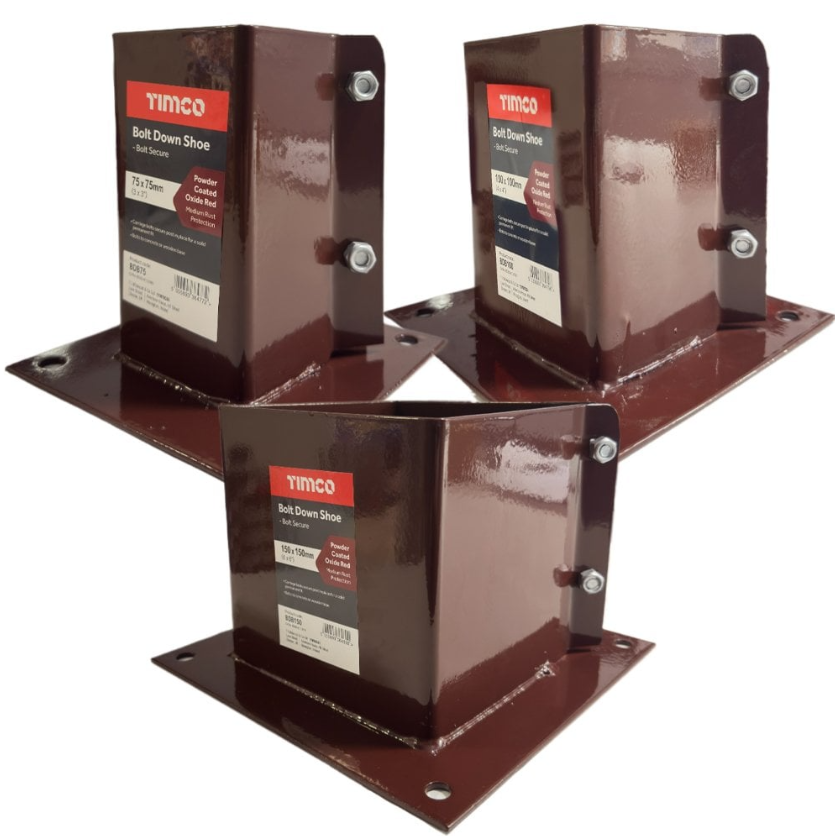 Bolt Down Shoe - Bolt Secure - Oxide Red