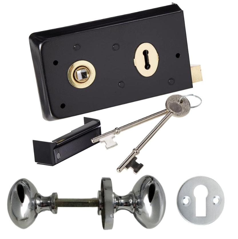 Handle & Lock Complete Set - For Sheds, Doors & Gates