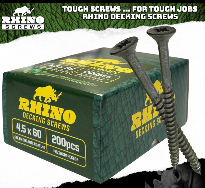 RHINO - Decking Screws - Organic Green