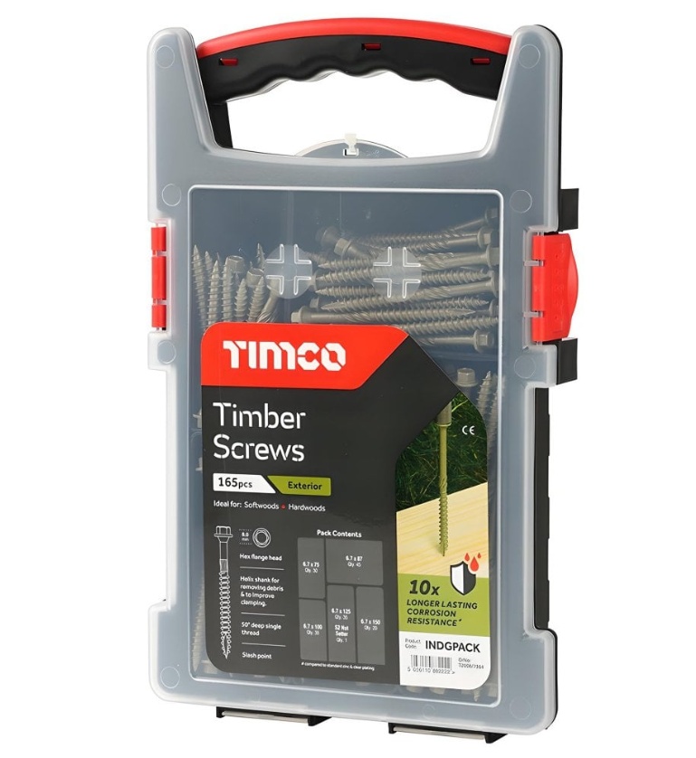 Hex Timber Landscape Screws - Green Organic