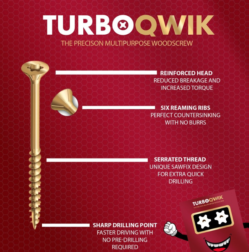 Torx Head High Performance Multi-Purpose Screw