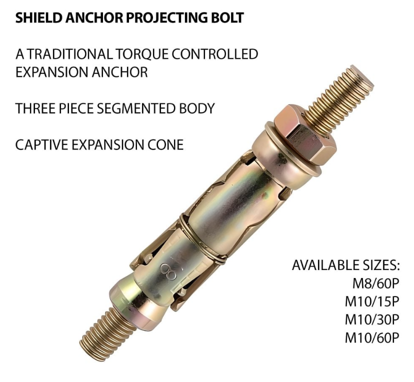 Shield Anchor - Projecting Bolt