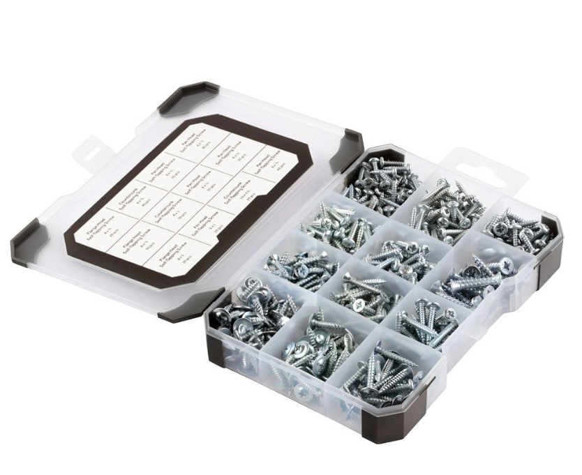 Self Tapping Screws Zinc - 475pc Mixed Tray