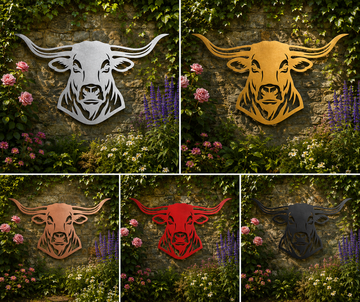 Highland Cow Metal Wall Art