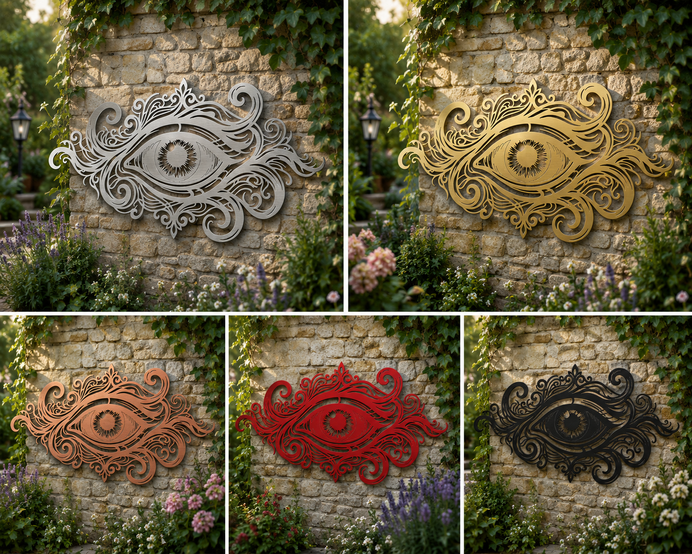 Ornate Eye Metal Wall Art