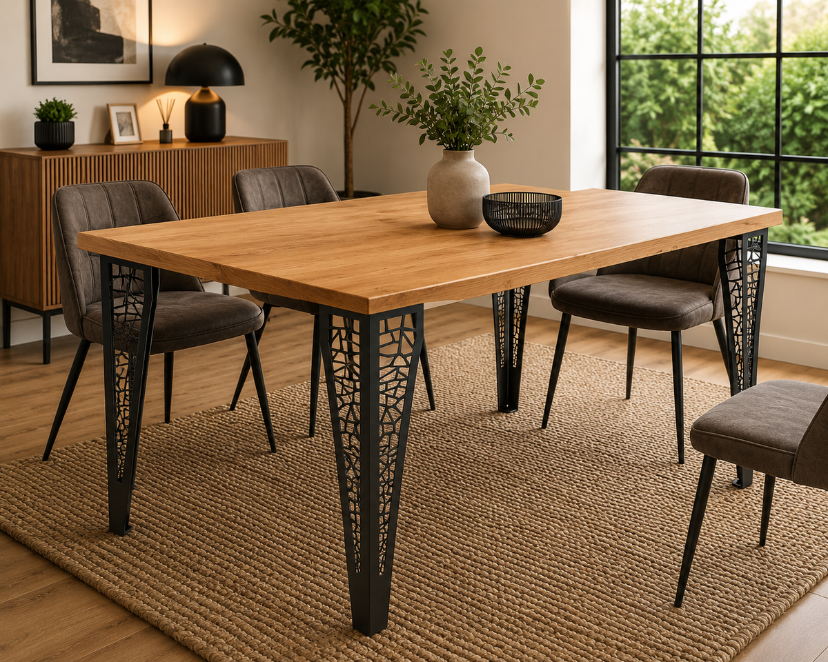 Set of 4 Handmade Steel Table Legs