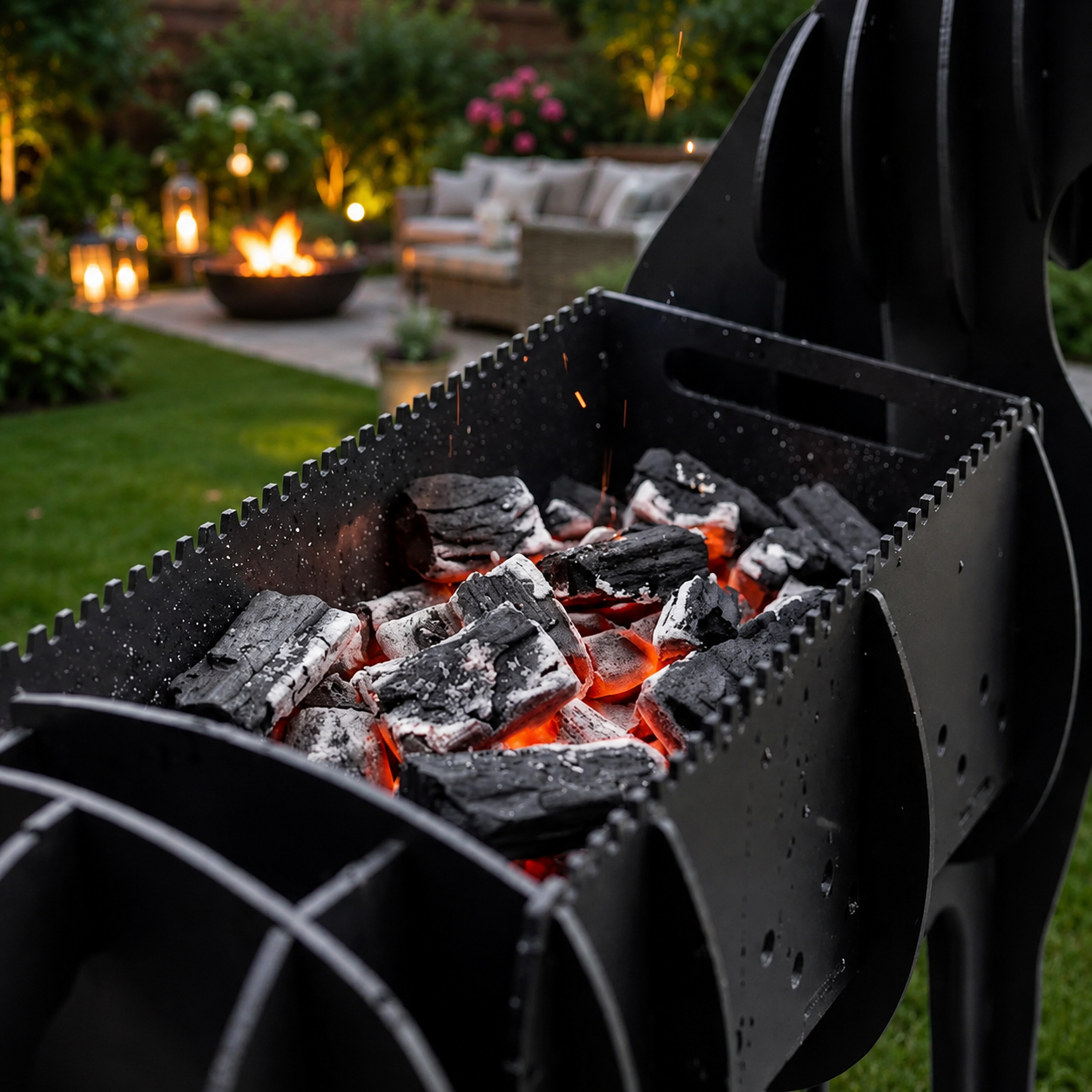 Stag Shaped BBQ Grill – Deer Charcoal Barbecue & Garden Feature