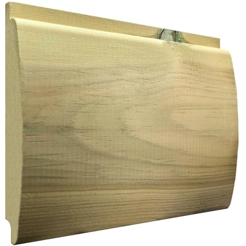 Loglap Treated Cladding Planed 121mmx21mm Timber Shed Cladding Redwood Log Lap