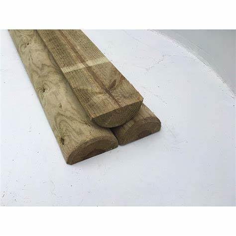 Half Round Timber Fencing Rail, The Half Rounded Fence Rails 100mm,machine half round 100mm/ 4"