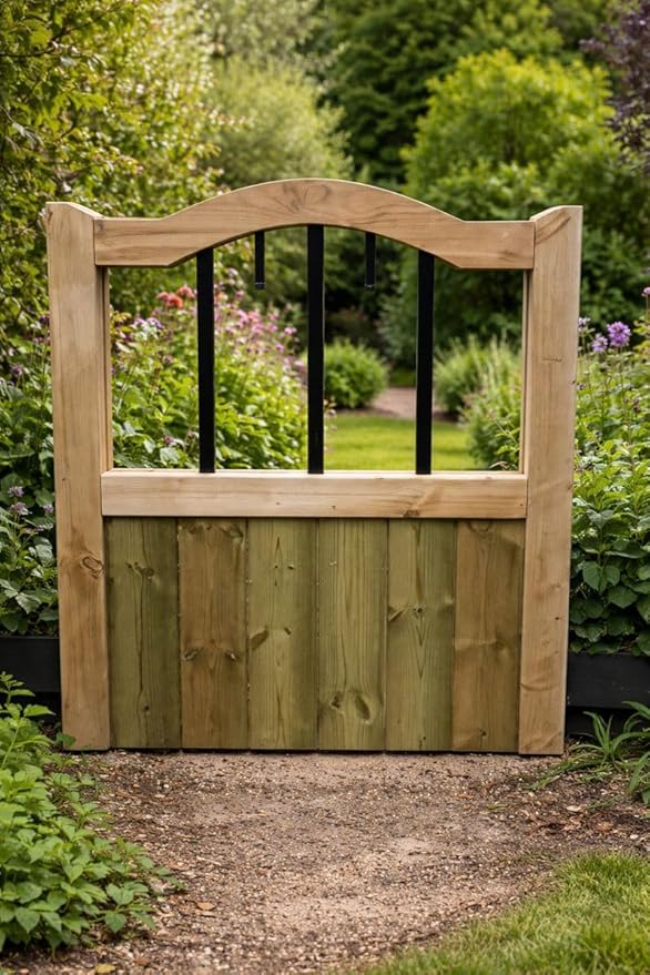 Wooden Garden Gate Pedestrian Gate Wooden Pressure Treated 4ft 120cm,wooden garden gate, garden gates wooden, garden gates wooden tongue and groove,