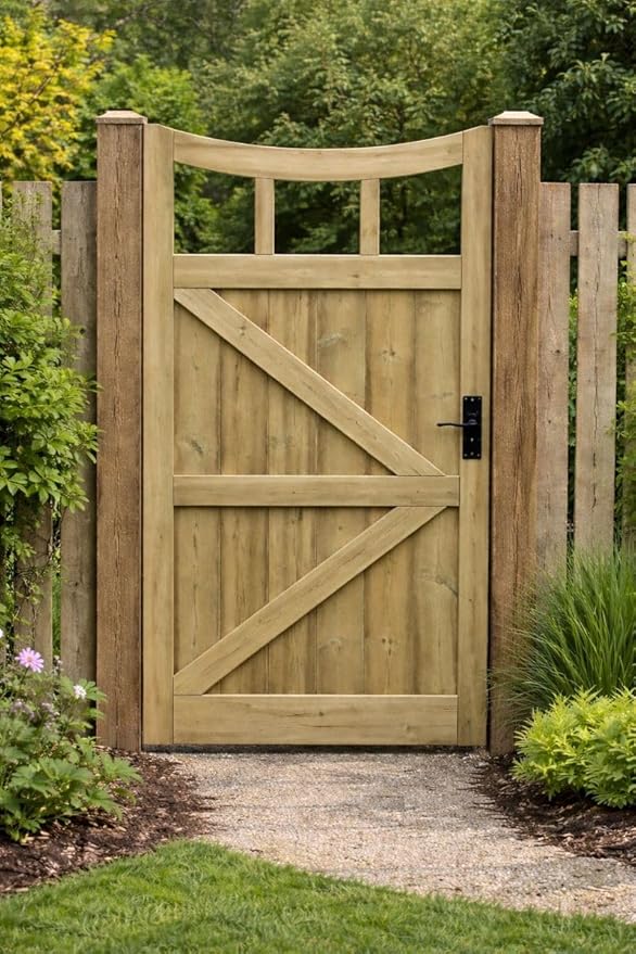 Wooden Under Doom TVG Garden Gate Pedestrian Gate Wooden Pressure Treated 6ft 180cm,wooden garden gate, garden gates wooden, garden gates wooden,