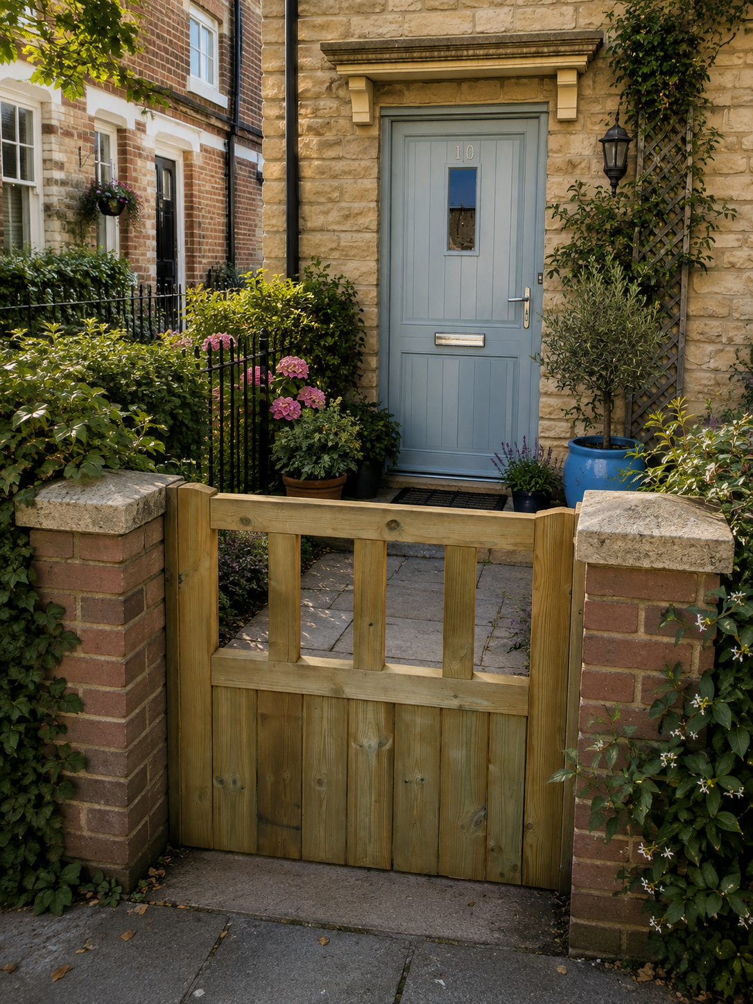 Cottage Wooden Garden Gate