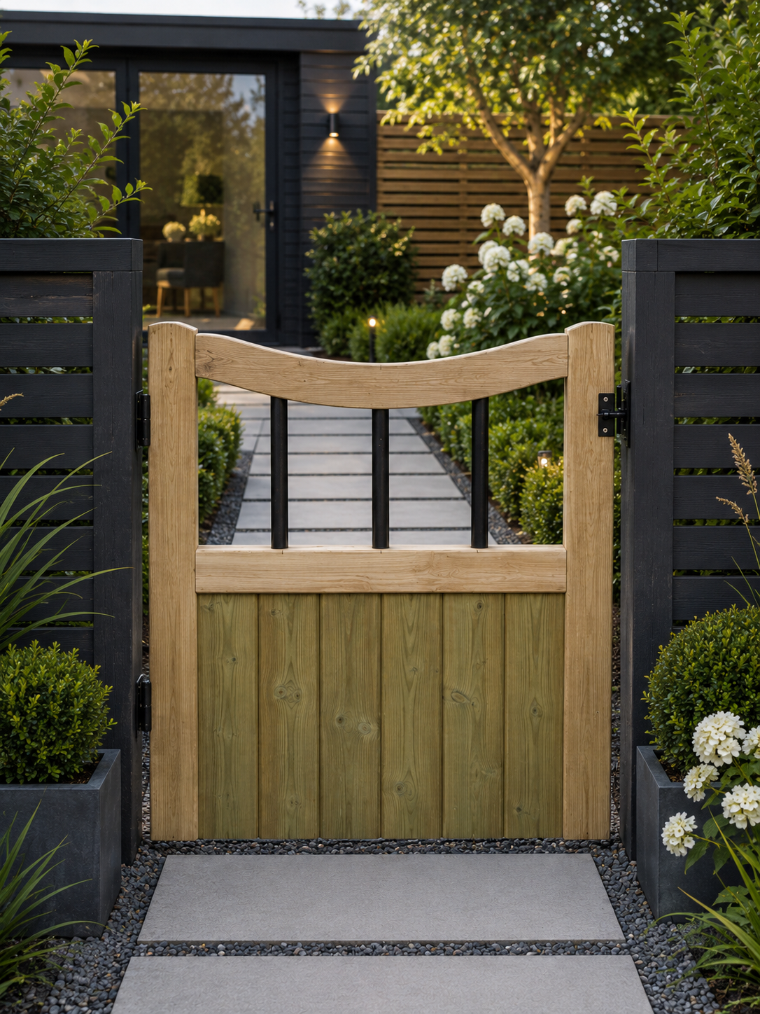 Under Dome Wooden Garden Gate