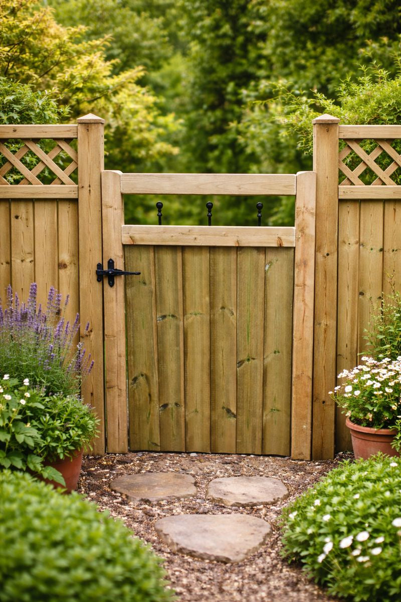 Wooden Garden Gate Pedestrian Gate Wooden Pressure Treated 4ft 120cm,wooden garden gate, garden gates wooden, garden gates wooden tongue and groove, (Copy) (Copy)