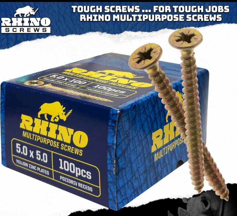 Multi-Purpose Pozi Countersunk Chipboard Screws Yellow