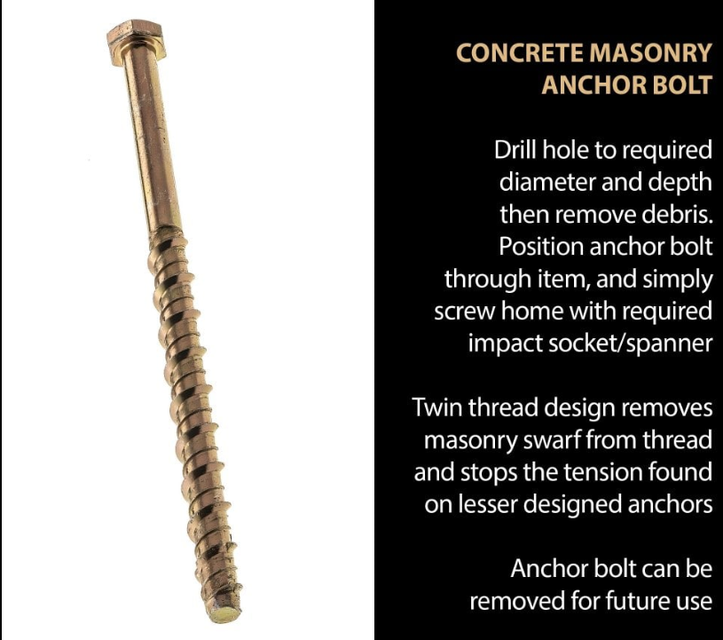 Concrete Masonry Anchor Bolt ZYP (Self Tapping)