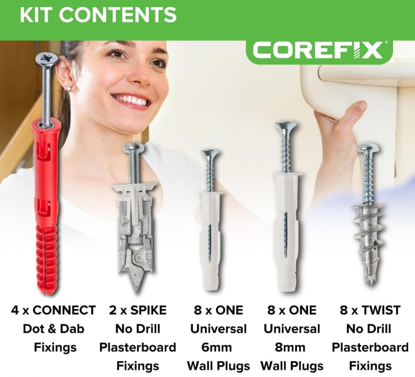 Corefix - Complete Wall Fixing Kit
