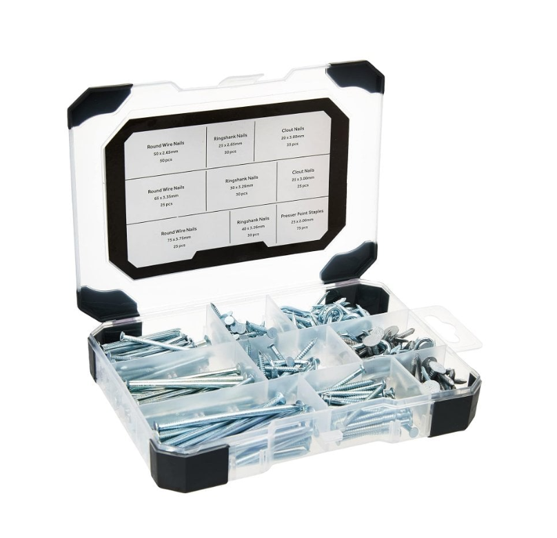 Nails - Galvanised/Bright - 300pcs Mixed Tray