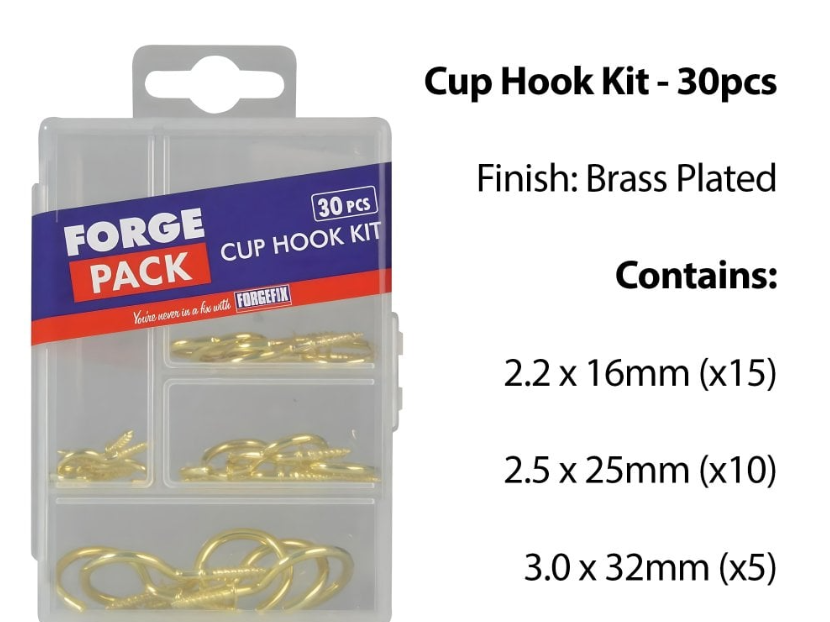 Cup Hook Kit - 30pcs