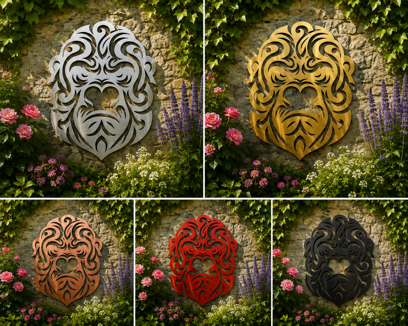 Gorilla Metal Garden Wall Art