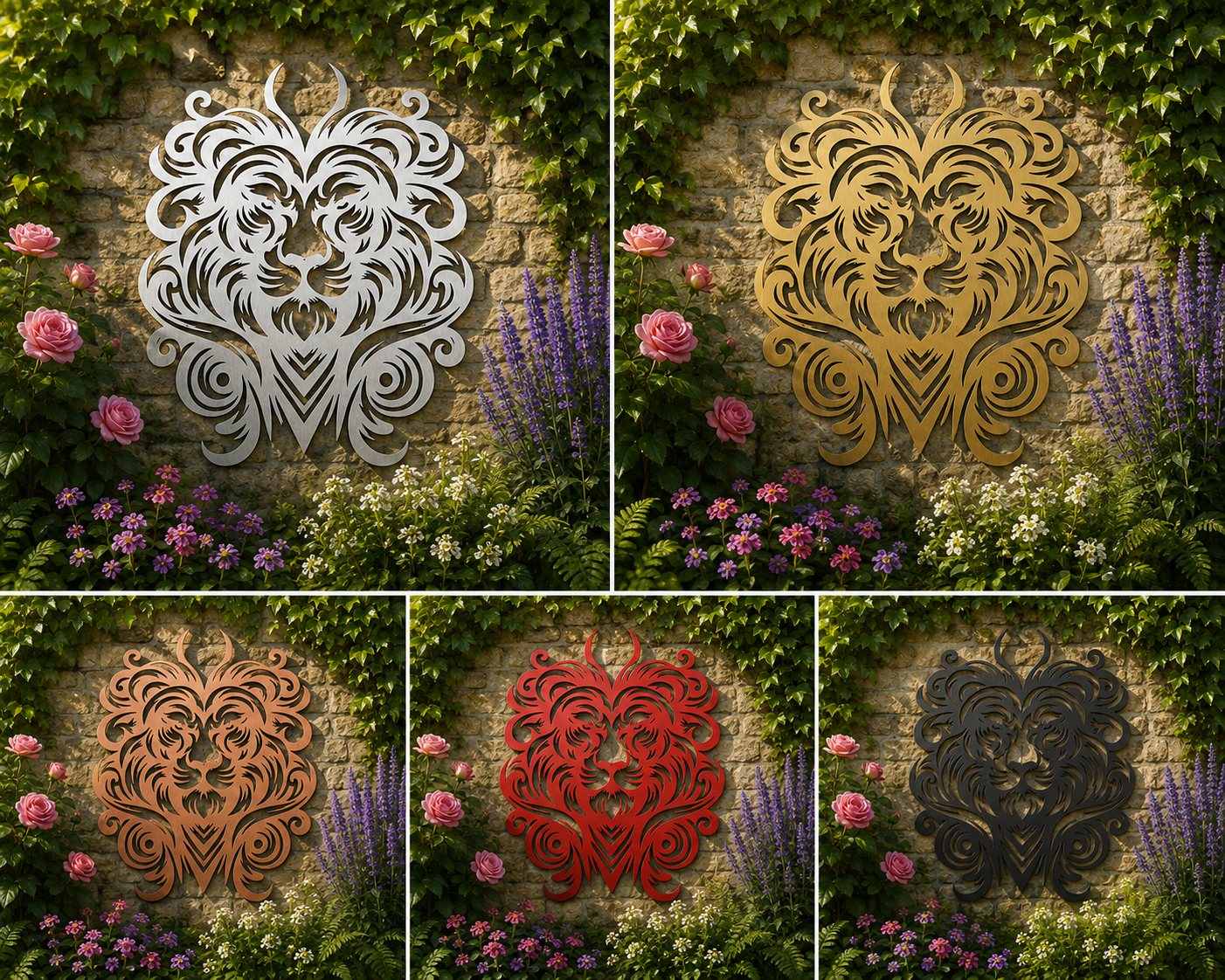 Majestic Lion Metal Wall Art