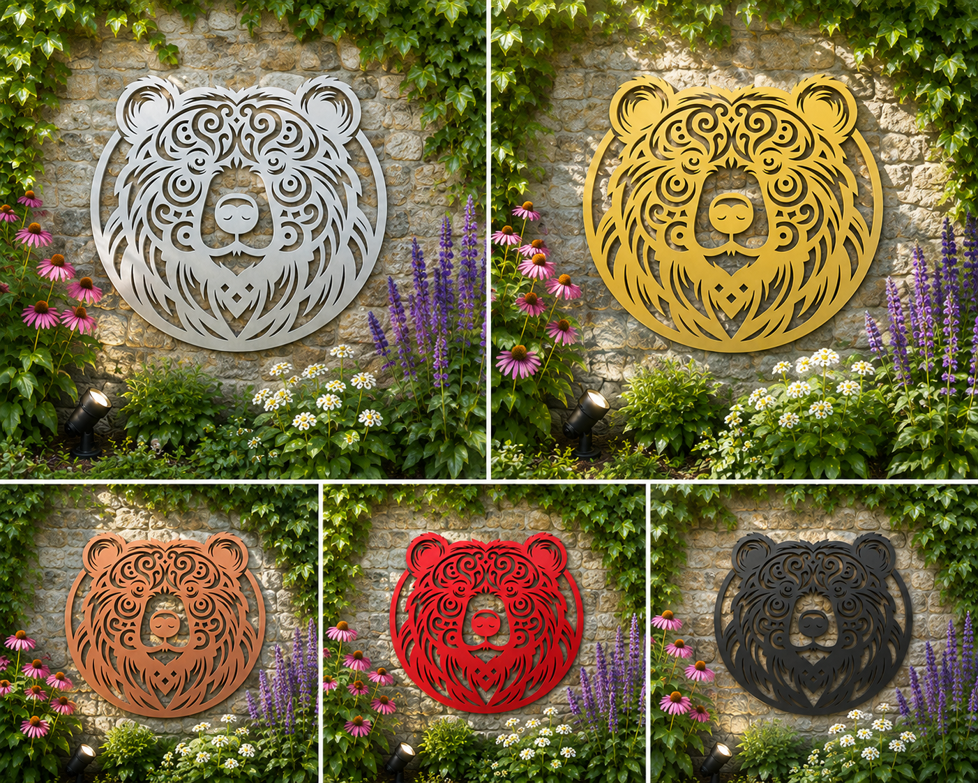 Bear Metal Wall Art