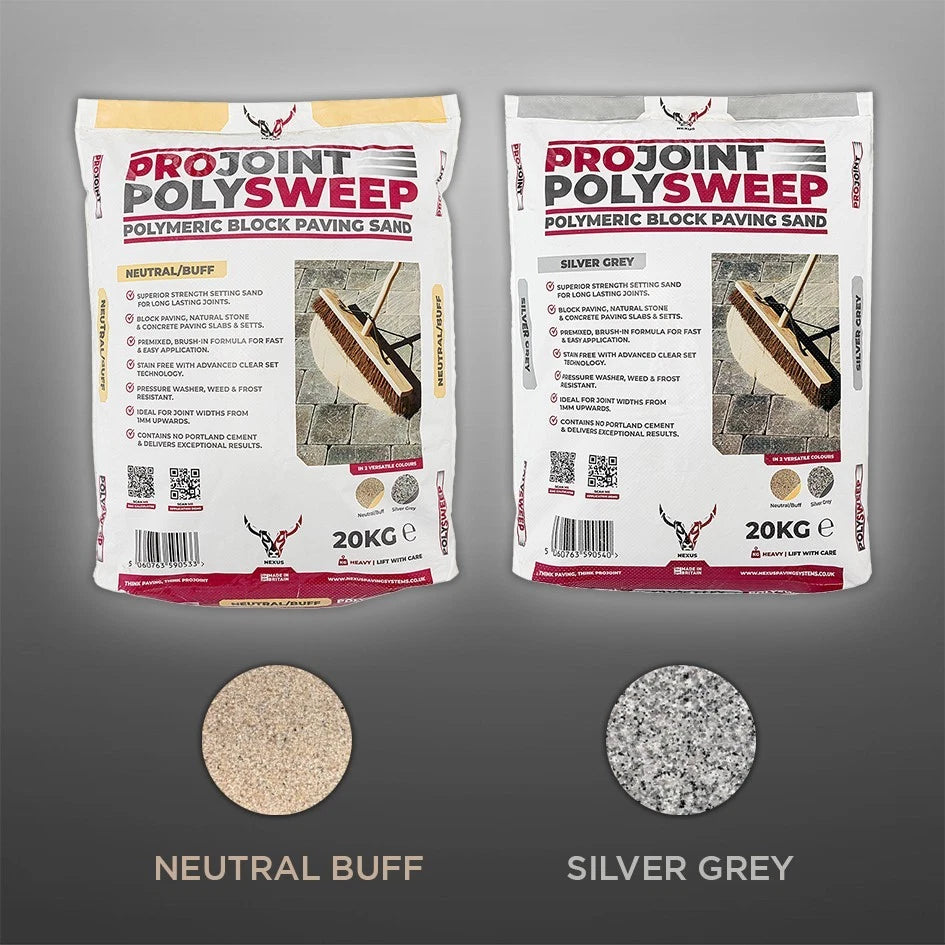 Nexus Polysweep™ ProJoint™ Polymeric Block Paving Setting Sand -2 colours 20kg