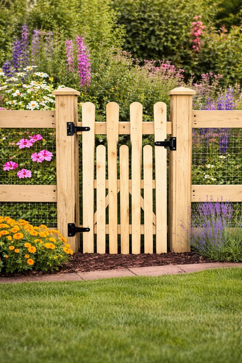 Wooden Garden Picket Gate Pedestrian Gate Wooden Pressure Treated 6ft 180cm,wooden garden gate, garden gates wooden, garden gates wooden, garden gates wooden (Copy)