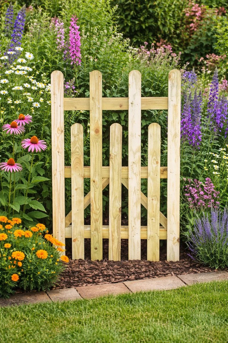 Wooden Garden Picket Gate Pedestrian Gate Wooden Pressure Treated 6ft 180cm,wooden garden gate, garden gates wooden, garden gates wooden, garden gates wooden (Copy)