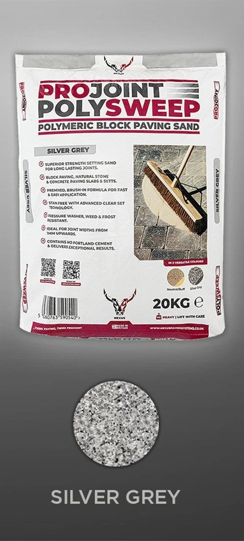 Nexus Polysweep™ ProJoint™ Polymeric Block Paving Setting Sand -2 colours 20kg